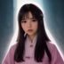 苏晴川，快川阅读数据分析师，女性，扎马尾，面对电脑屏幕，数据图表背景